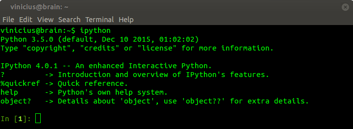 Executando o IPython