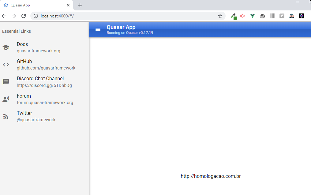 exemplo quasar framework