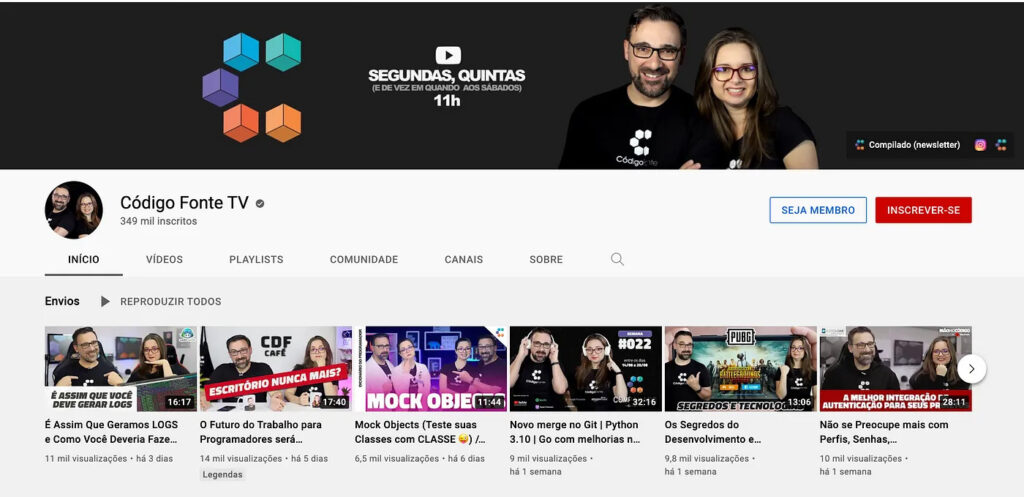 Canal curso em video