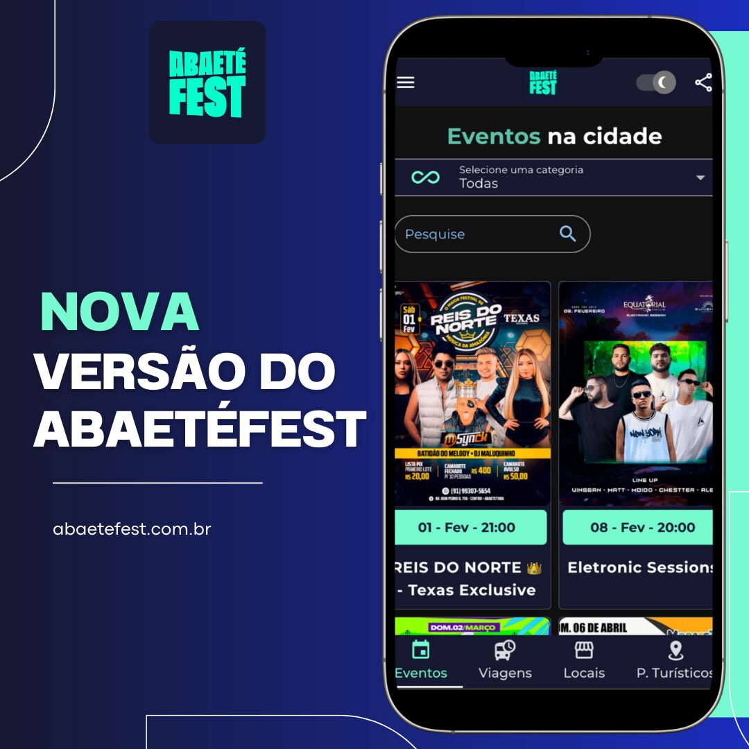 Nova versao do abaetéfest app