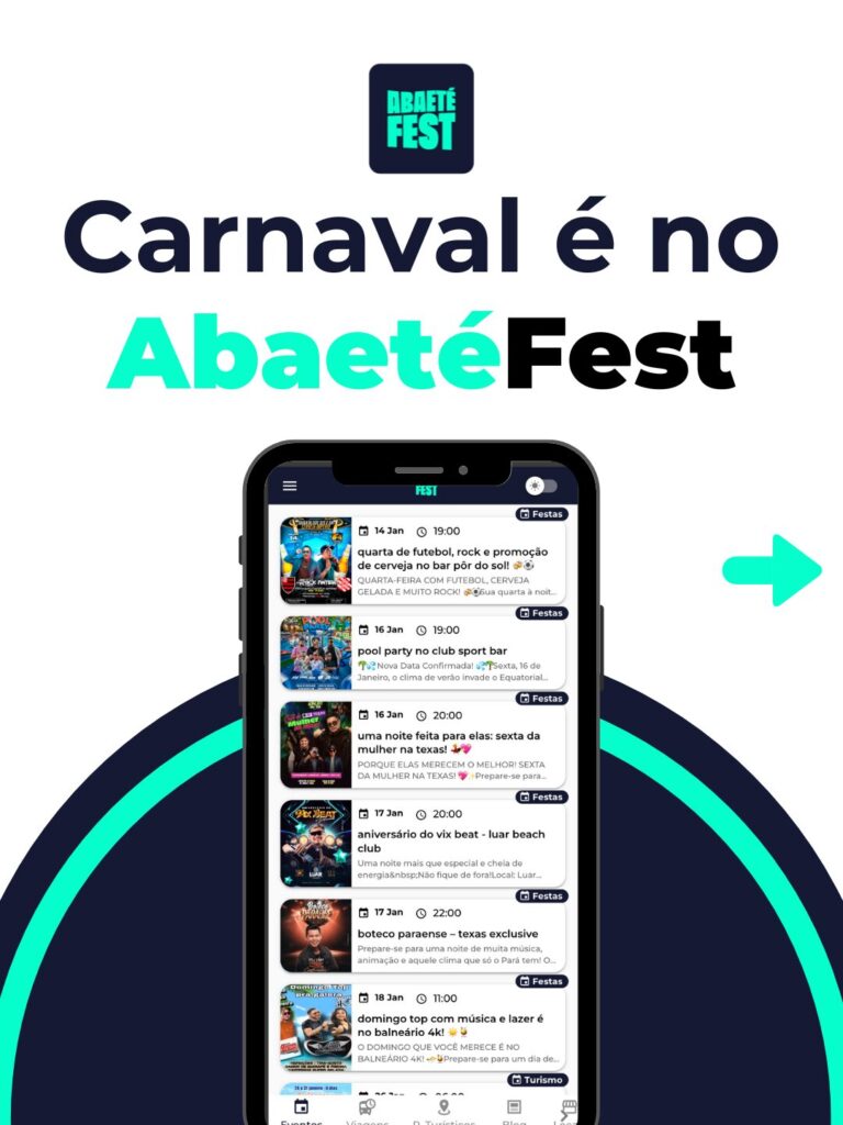 App Abaetéfest carnaval 2026
