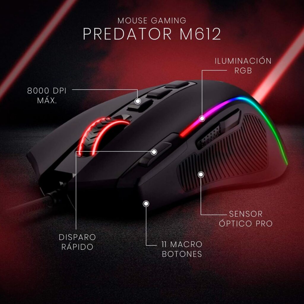 mouse Gamer Redragon Predator RGB